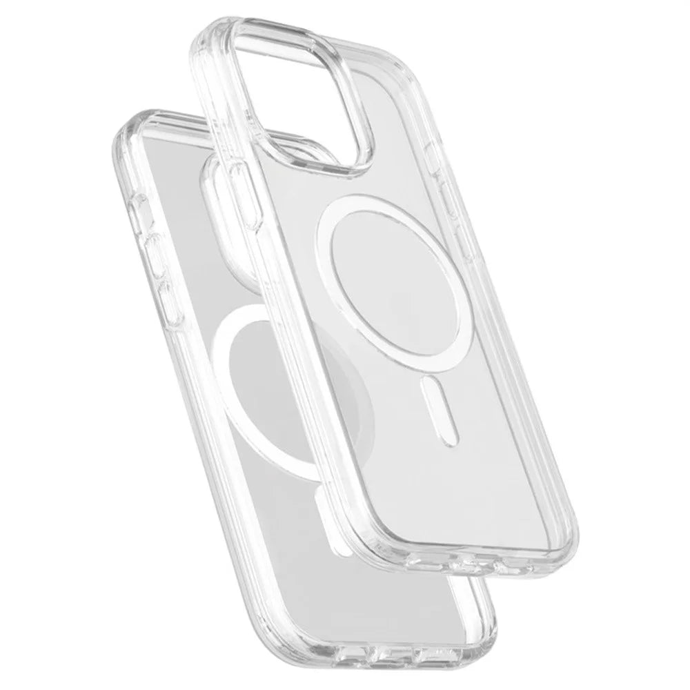 For iPhone 13 Pro Magnetic Case Compatible with MagSafe PC + TPU Clear Phone Cover  - Transparent - 4