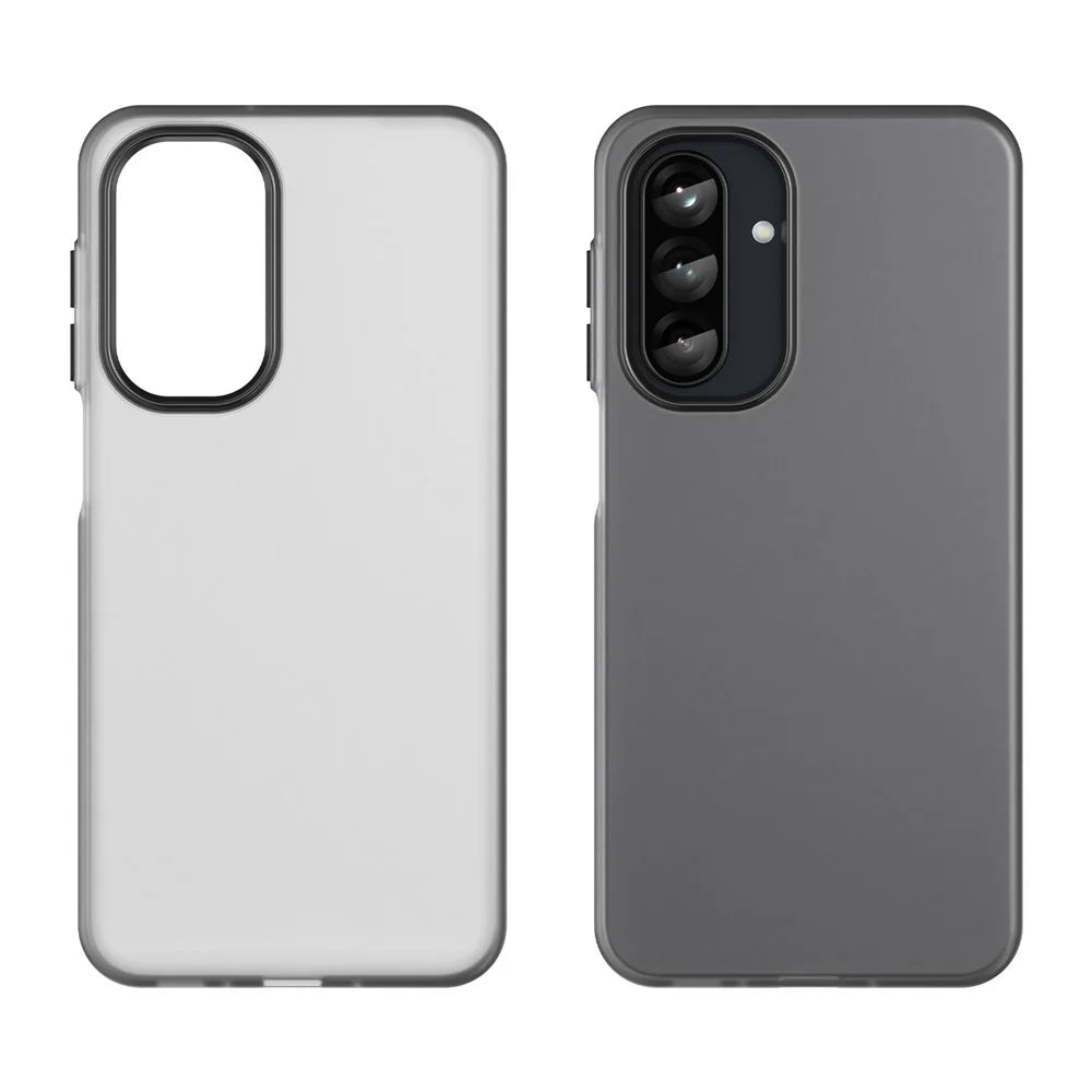 For Samsung Galaxy A26 5G Case TPU + PC Phone Back Cover Matte Translucent Design - Black - 2