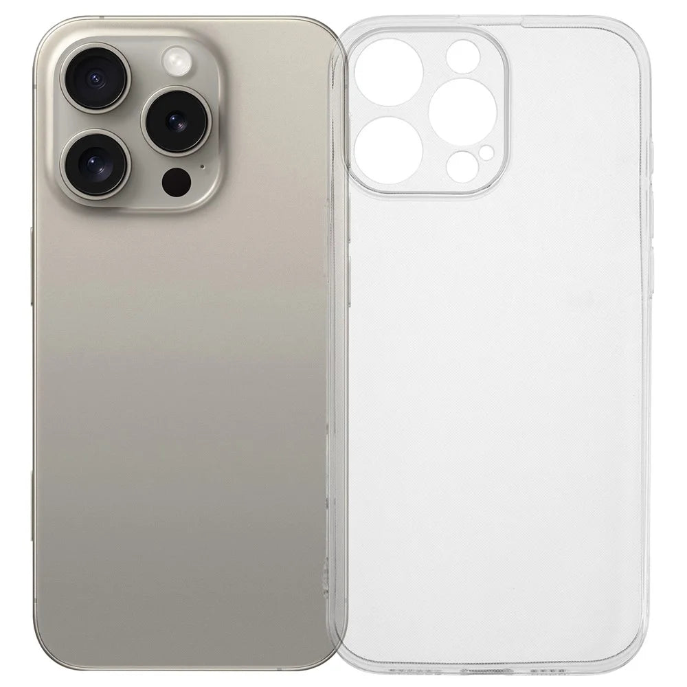 For iPhone 16 Pro Max Case 1.2mm Ultra Thin Crystal Clear TPU Phone Cover - 1