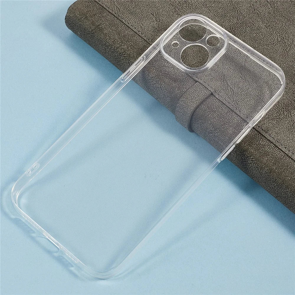 For iPhone 13 6.1 inch Case 1.2mm Ultra Thin Crystal Clear TPU Phone Cover - 3