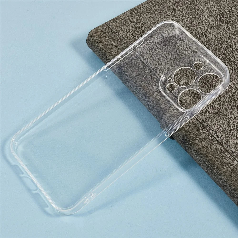 For iPhone 12 Pro Max Case 1.2mm Ultra Thin Crystal Clear TPU Phone Cover - 4