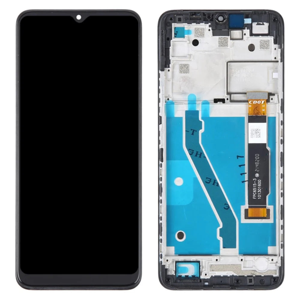 For TCL 20 XE Grade C LCD Screen and Digitizer Assembly + Frame Part (Without Logo) - 1