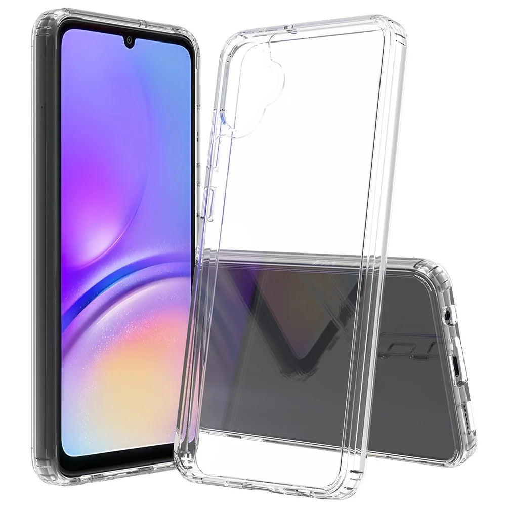 For Samsung Galaxy M05 4G / F05 Clear Phone Case TPU + Acrylic Shockproof Phone Back Cover - 1
