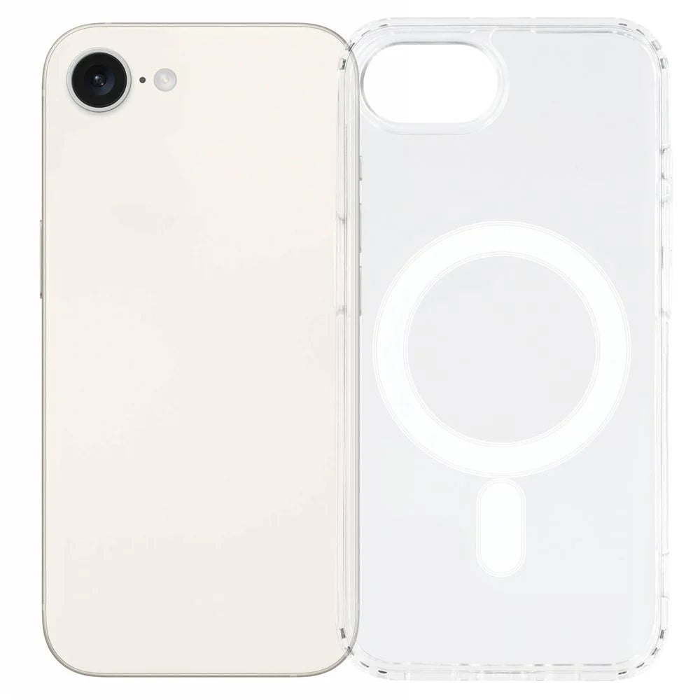For iPhone 17e / 16e Case Compatible with MagSafe TPU + Acrylic Clear Phone Cover - 1