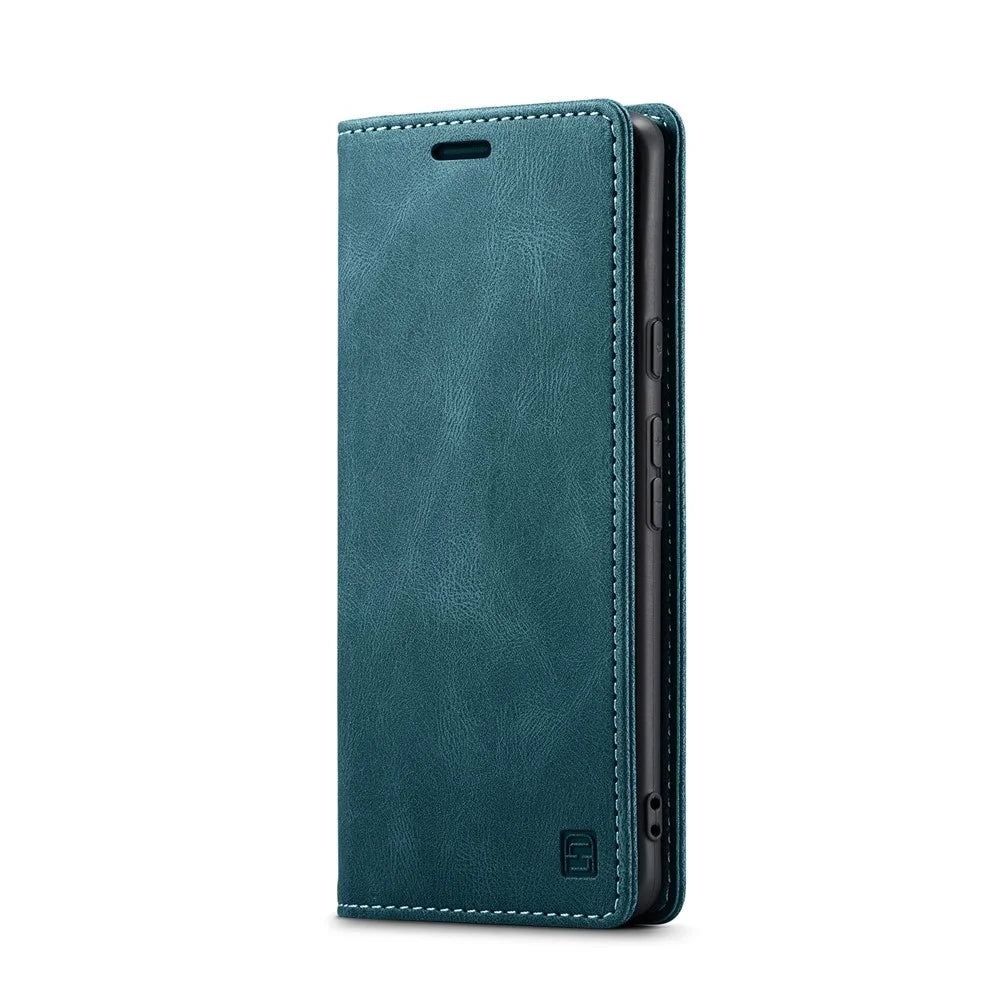 AUTSPACE For Google Pixel 8 Wallet Case  A01 Leather Stand Cover with RFID Blocking Card Holder - Blue - 2