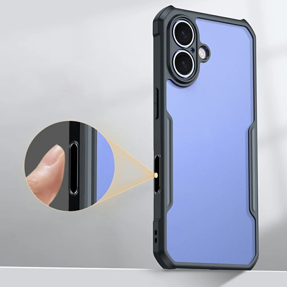XUNDD For iPhone 16 Case with Camera Touch Control Button TPU + PC Back Cover - 2