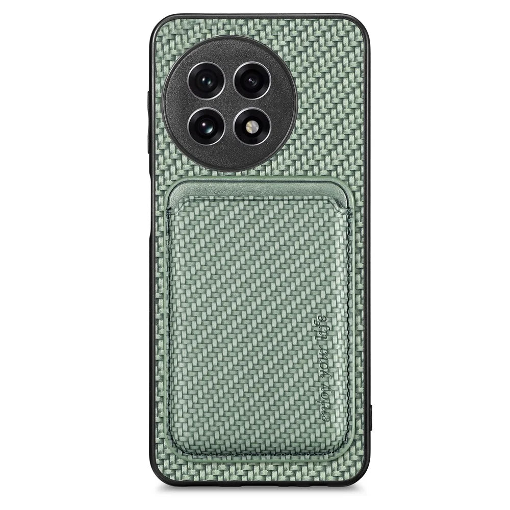 For OnePlus Ace 5 5G / Ace 5 Pro 5G / 13R 5G Case Magnetic Detachable Card Holder Phone Back Cover - Green - 1