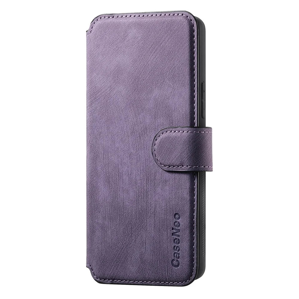 CASENEO For OnePlus Ace 5 5G / Ace 5 Pro 5G / 13R 5G Magnetic Case  Detachable Leather Phone Wallet Cover  - Purple - 2
