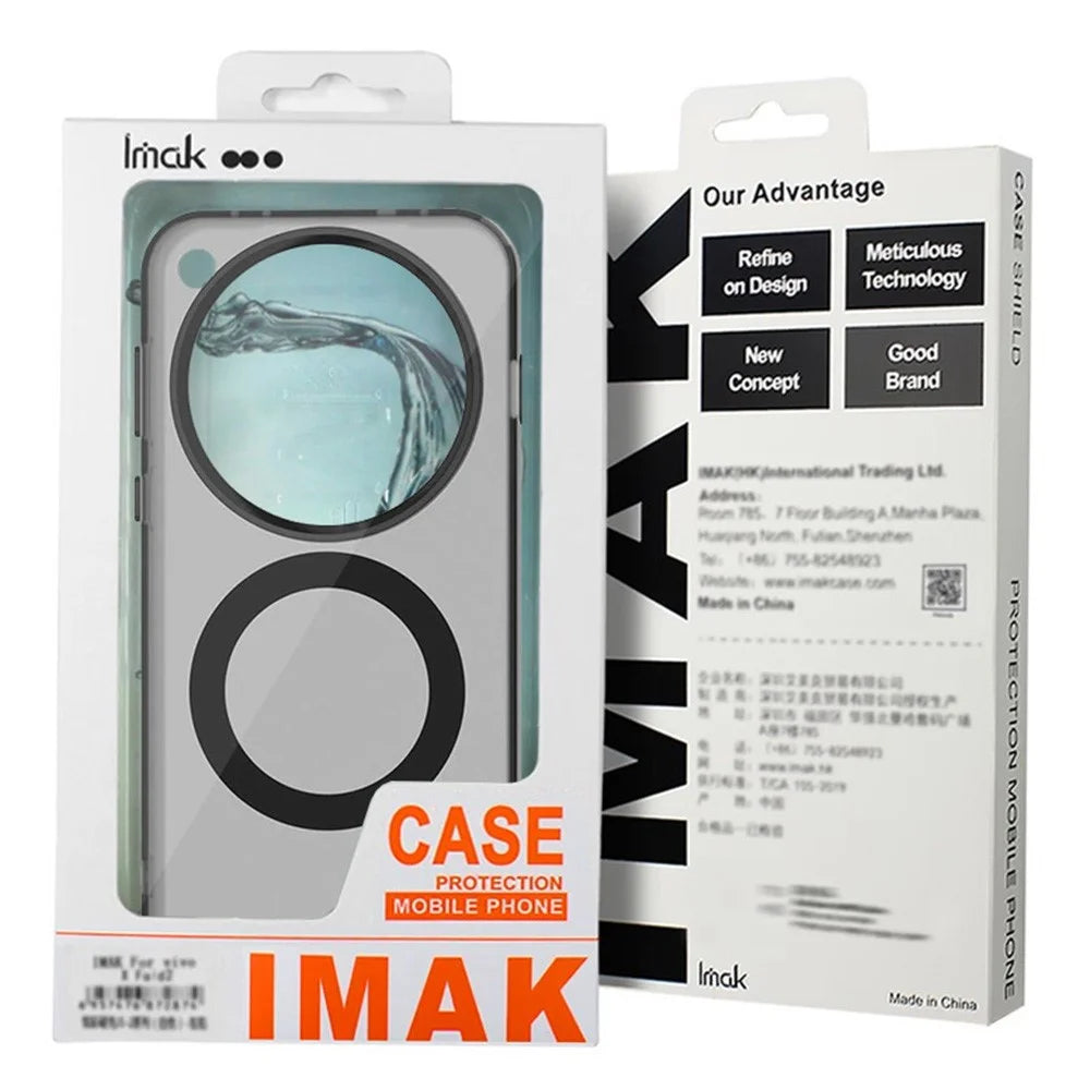 IMAK For Samsung Galaxy S25 Magnetic Case Candy Color Anti Drop TPU + PET Back Cover - Purple - 7