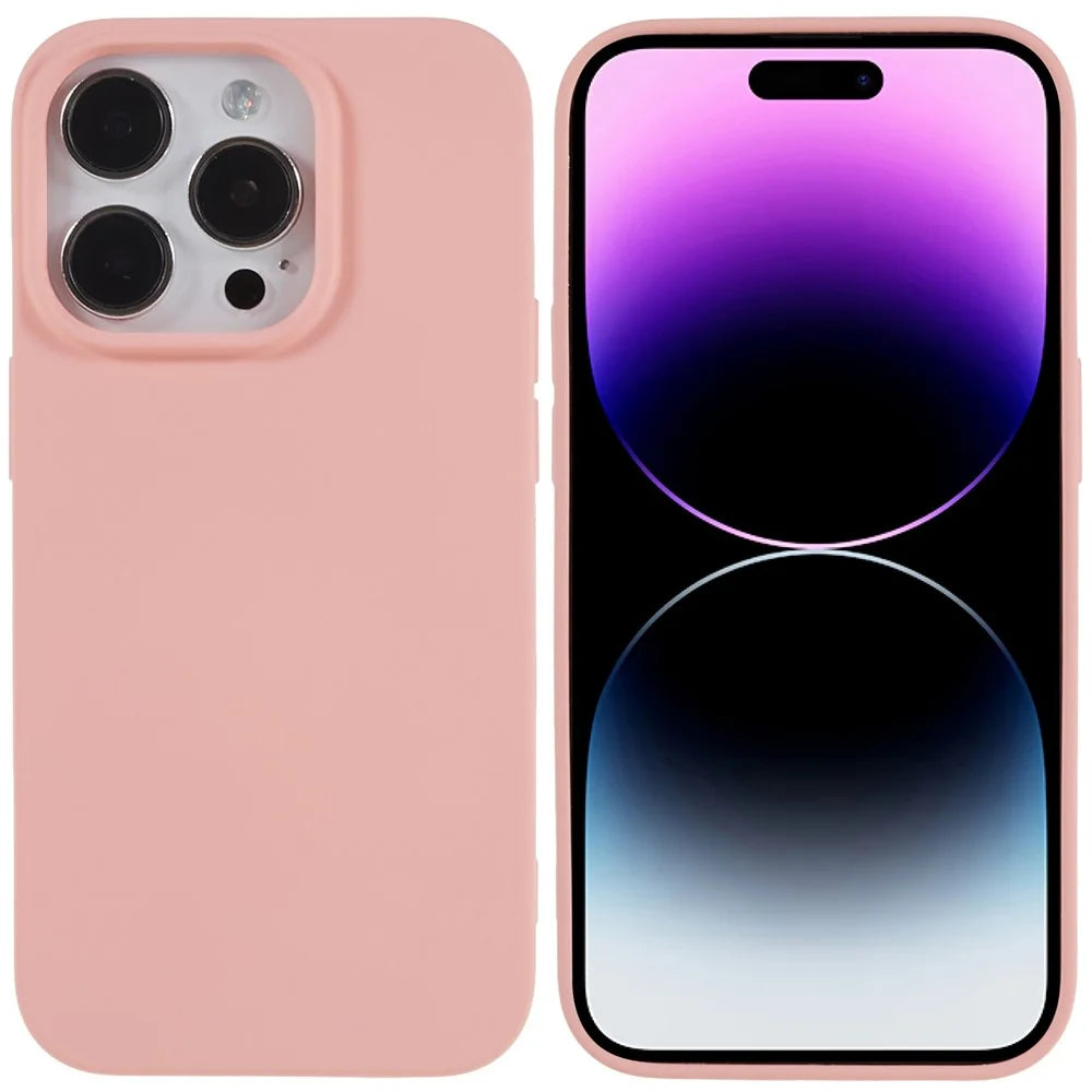 2.0mm Thickness Anti-drop TPU Case for iPhone 14 Pro, Scratch-resistant Phone Cover - Pink - 1