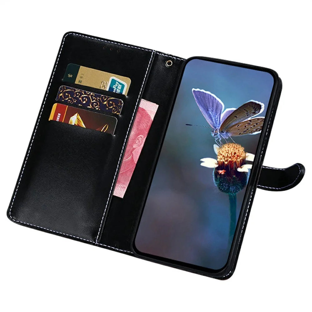 IDEWEI For OnePlus 13R 5G Case Crocodile Texture PU Leather Flip Phone Cover - Black - 2