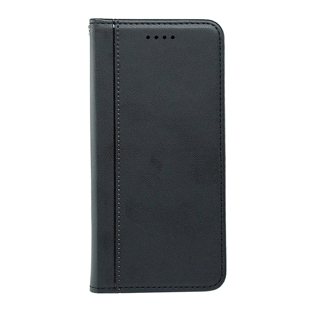 HX01 For OnePlus 13R 5G Wallet Case Magnetic Closing PU Leather Phone Cover - Black - 5