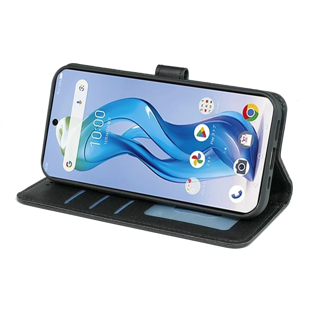For ZTE nubia S 5G A403ZT Wallet Phone Case Pattern Imprint Leather Flip Cover - Black - 3