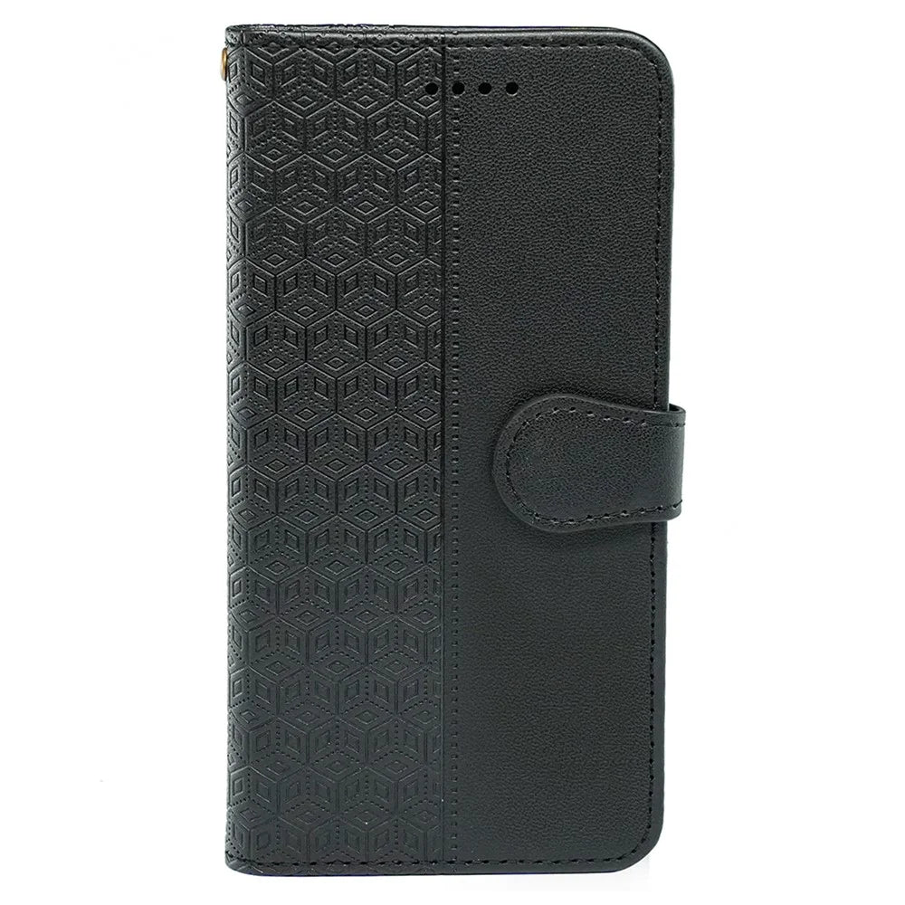 For ZTE nubia S 5G A403ZT Wallet Phone Case Pattern Imprint Leather Flip Cover - Black - 7