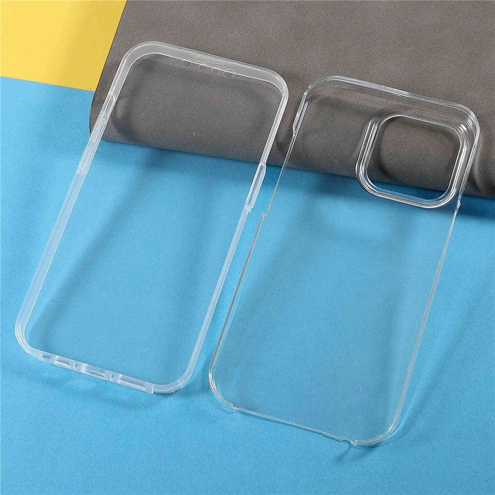 TPU + Acrylic Phone Case for iPhone 14 Pro Max, Detachable 2-in-1 Full Coverage Anti-drop Cover with PET Screen Protector - 2
