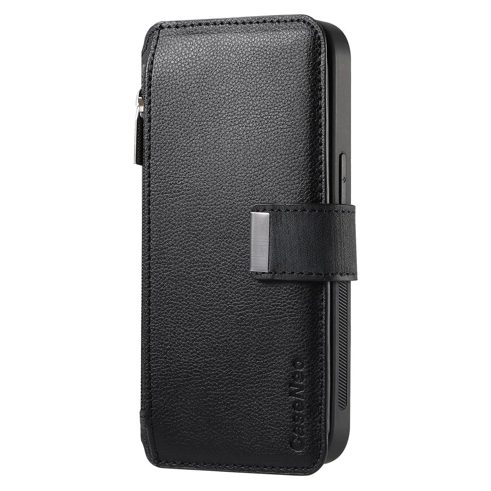 CASENEO For Samsung Galaxy A26 5G Case  MW-02 Detachable Magnetic Leather Flip Phone Cover - Black - 2