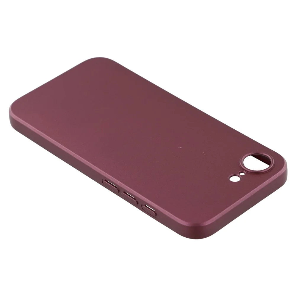 X-LEVEL Guardian Series For iPhone 17e / 16e Case Soft TPU Frosted Protective Phone Cover - Wine Red - 5