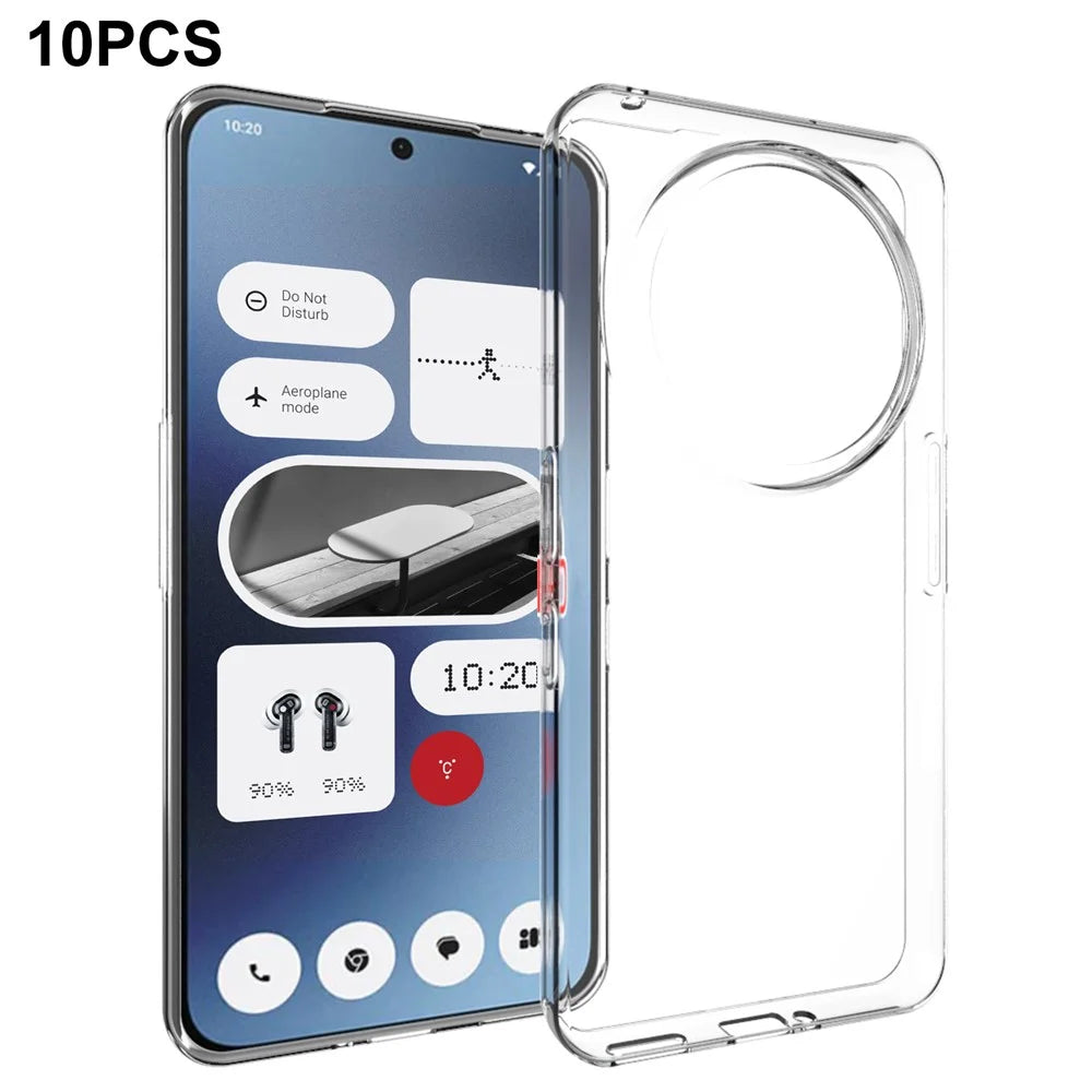 10Pcs / Pack For Nothing Phone (3a) Pro Case Watermark Free TPU Protective Clear Phone Cover - 1