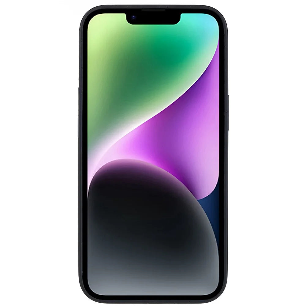 Slim Phone Case for iPhone 14 Plus Shockproof Liquid Silicone Case Anti-Fall Phone Cover - Black - 4