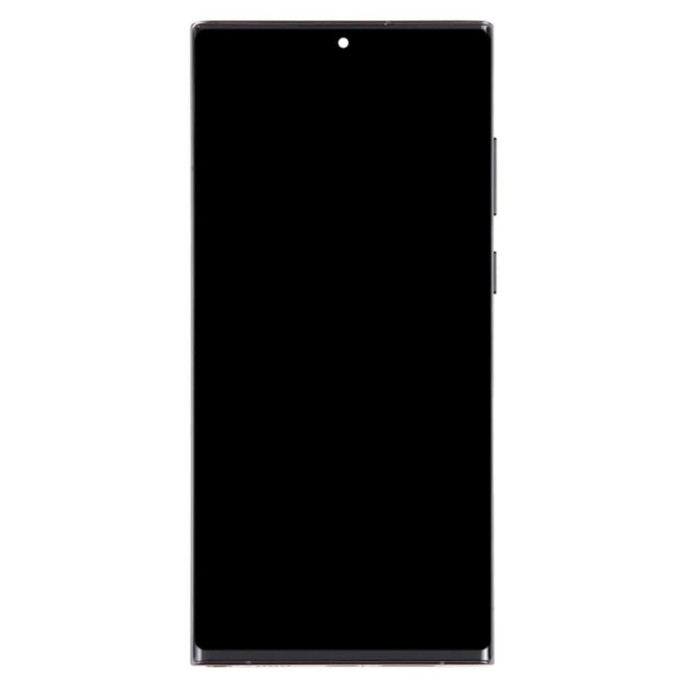 For Samsung Galaxy S22 Ultra 5G S908 Grade C LCD Screen and Digitizer Assembly + Frame Part (TFT) (Without Logo) - Black - 2