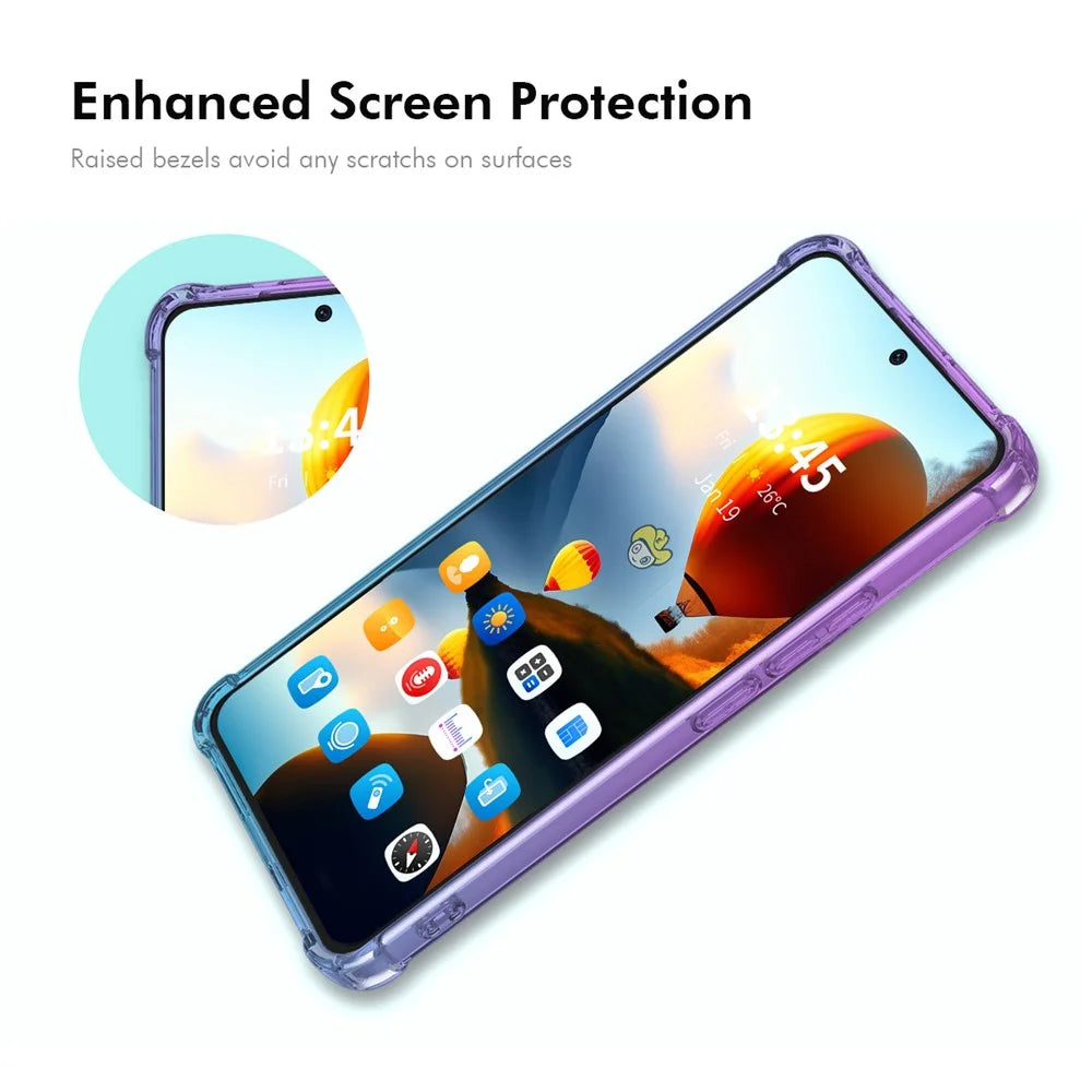 ENKAY For Infinix GT 20 Pro 5G TPU Case  Thickened Four Corner Drop-proof Phone Back Cover - Purple / Blue - 3