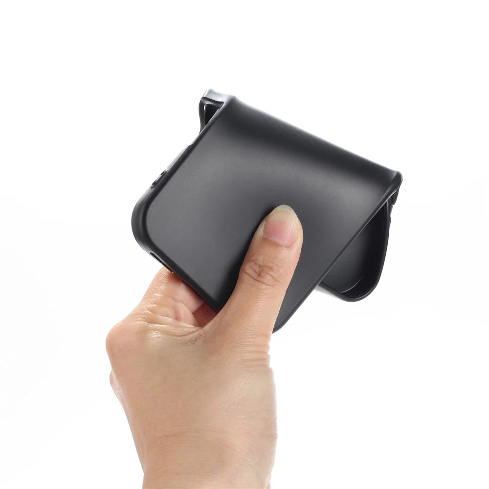 For Samsung Galaxy S25 Edge TPU Case Soft Matte Anti-fingerprint Phone Back Cover - Black - 7