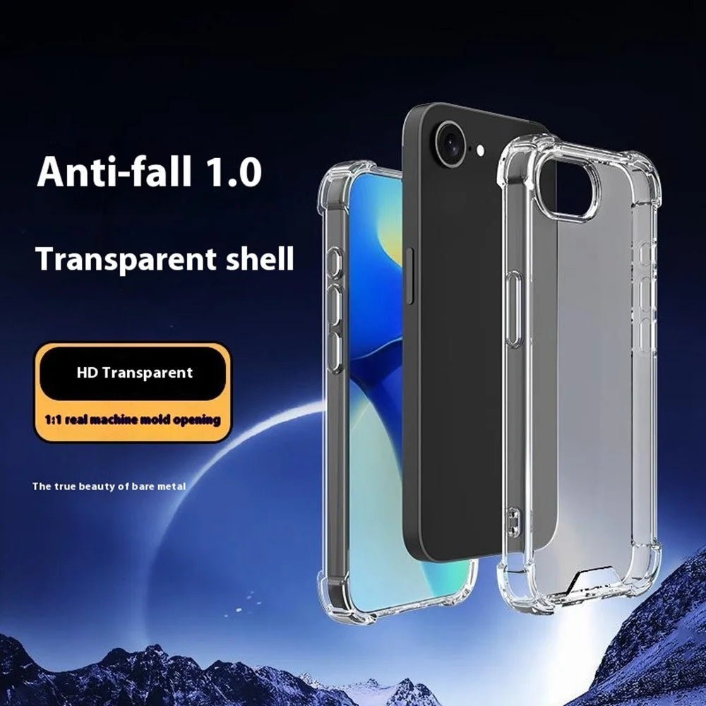 For iPhone SE (2022) / (2020) / 8 / 7 Case Reinforced Corners TPU Frame + Acrylic Back Phone Cover - 2