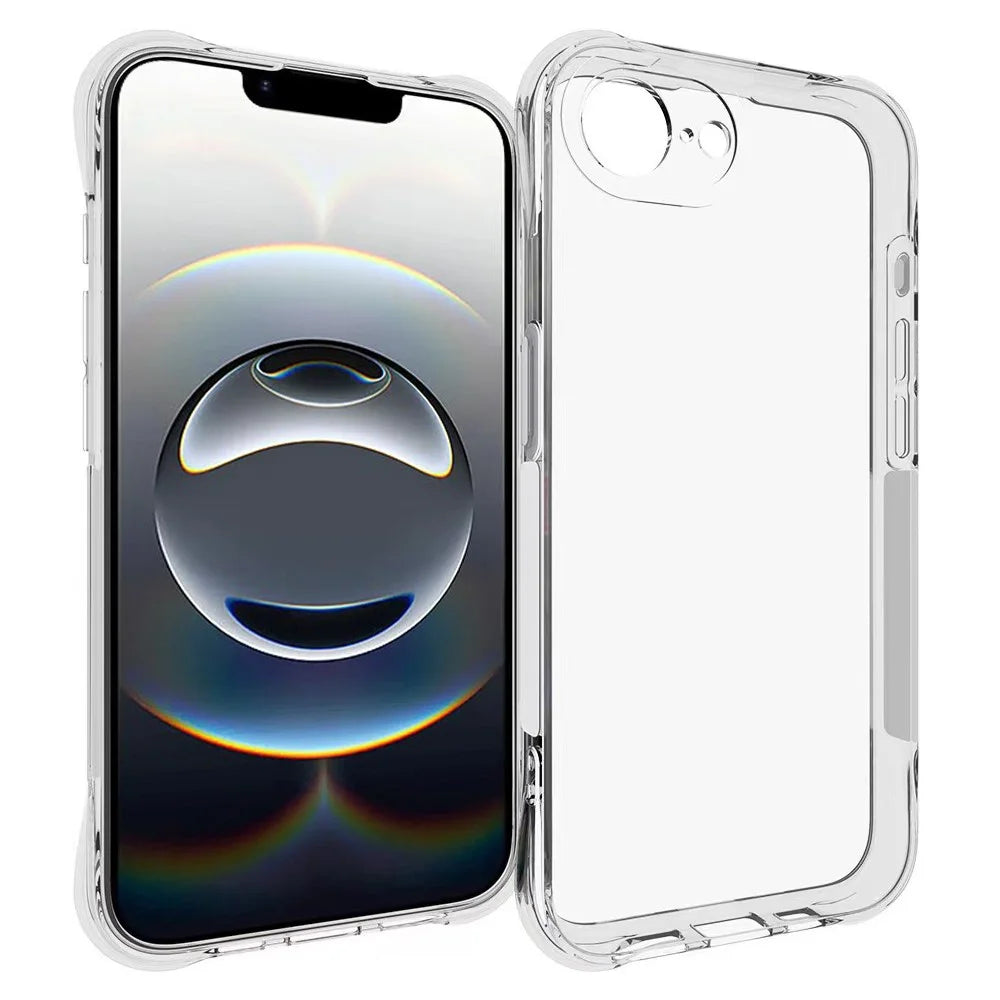 WANLONFENG WL Series for iPhone 17e / 16e Case 2.0mm TPU Phone Cover with Tempered Glass Film - 2