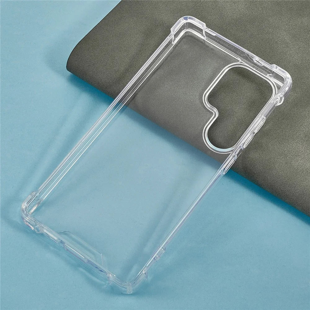 For Samsung Galaxy S24 Ultra Clear Phone Case TPU + Acrylic 1.5mm Shockproof Back Cover - 4