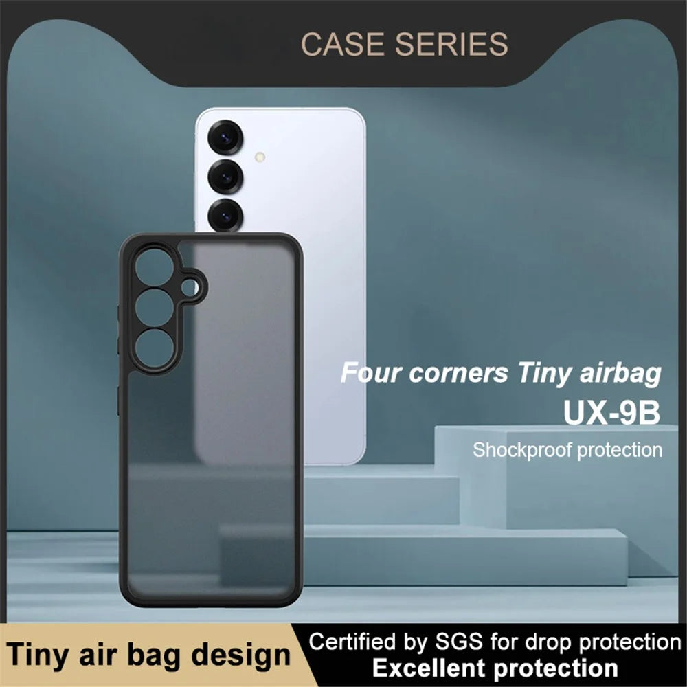 IMAK UX-9B Series For Samsung Galaxy S25+ Case Tiny Airbag PC TPU Matte Phone Cover - 5
