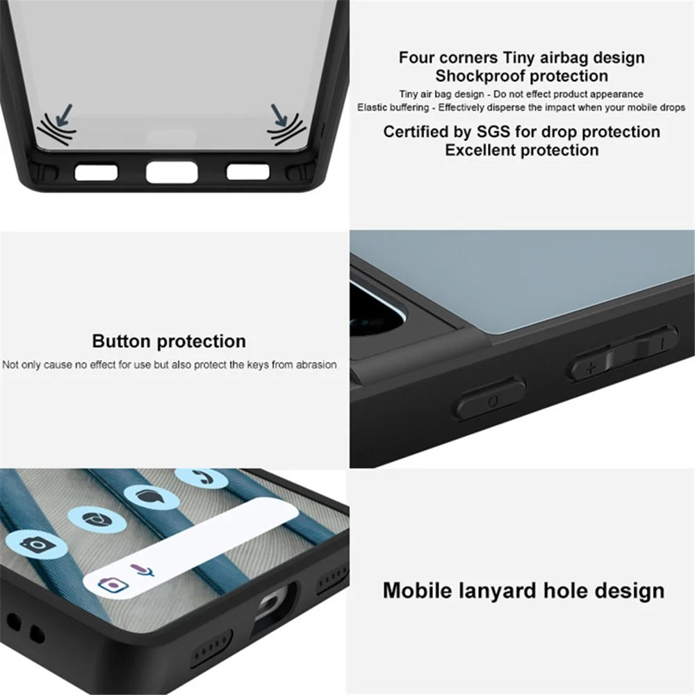 IMAK UX-9B Series For iPhone 17e / 16e Case Tiny Airbag PC TPU Matte Phone Cover - 6