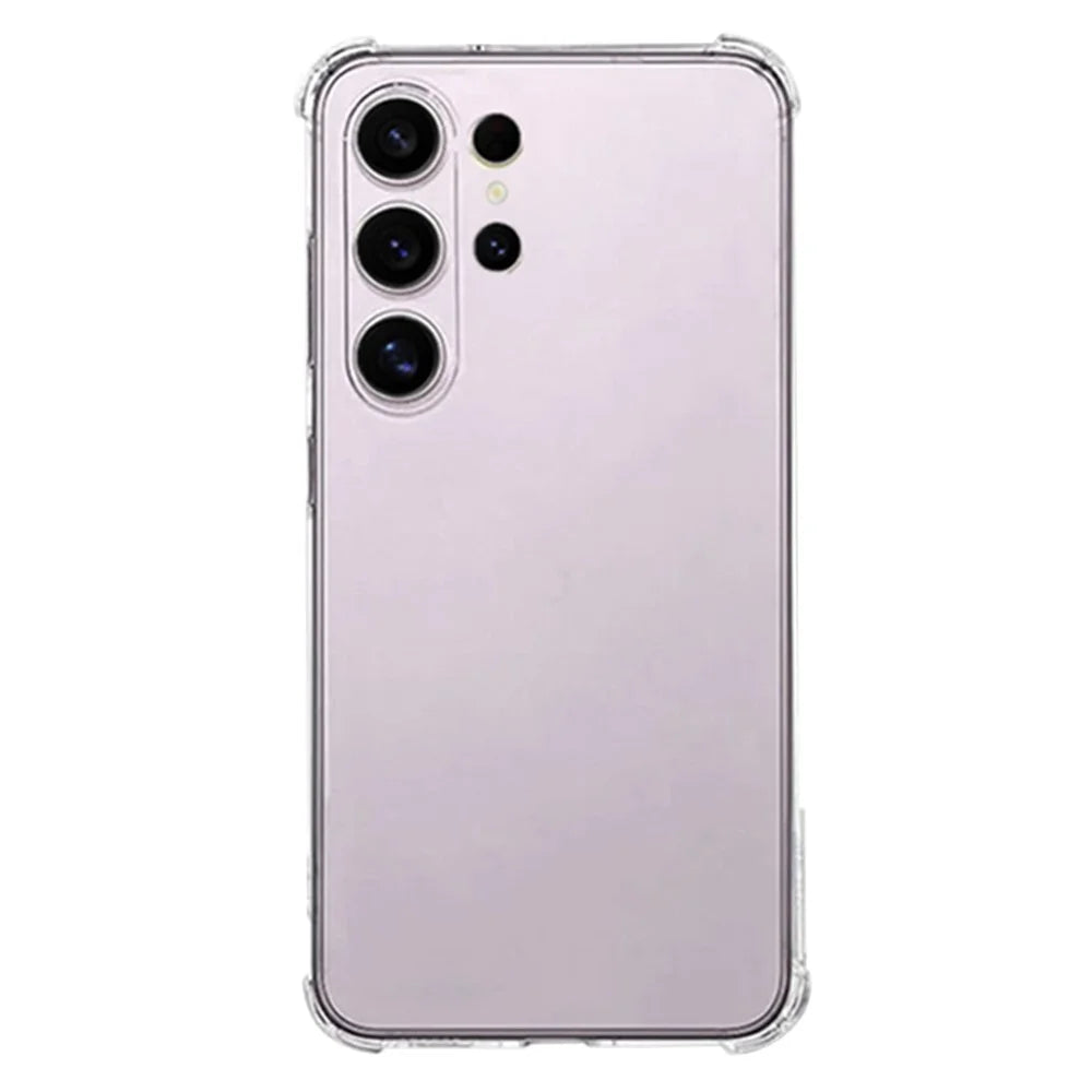 SHANWO For Samsung Galaxy S24 Ultra TPU Clear Case 1.5mm Shockproof Mobile Back Cover - 1
