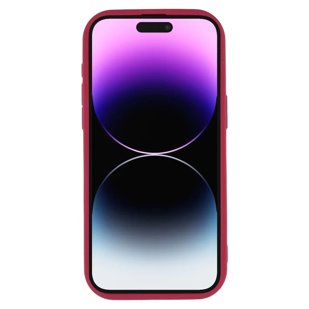 For iPhone 14 Pro Max Case Leopard Print TPU Precise Cutout Phone Cover - Red - 2