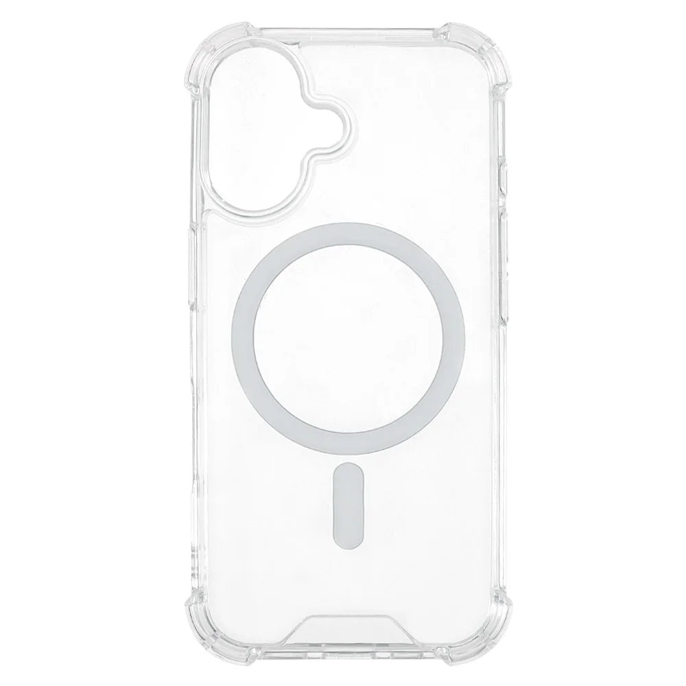 For iPhone 16 Clear Phone Case Compatible with MagSafe 1.5mm Shockproof Back Cover - 2