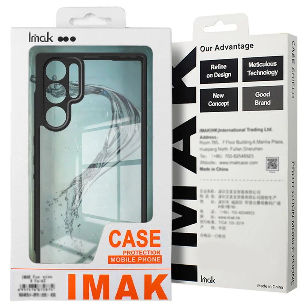 IMAK UX-9A Series for Samsung Galaxy S25 Edge Case Clear TPU PC Phone Cover Reinforced Corners - 7
