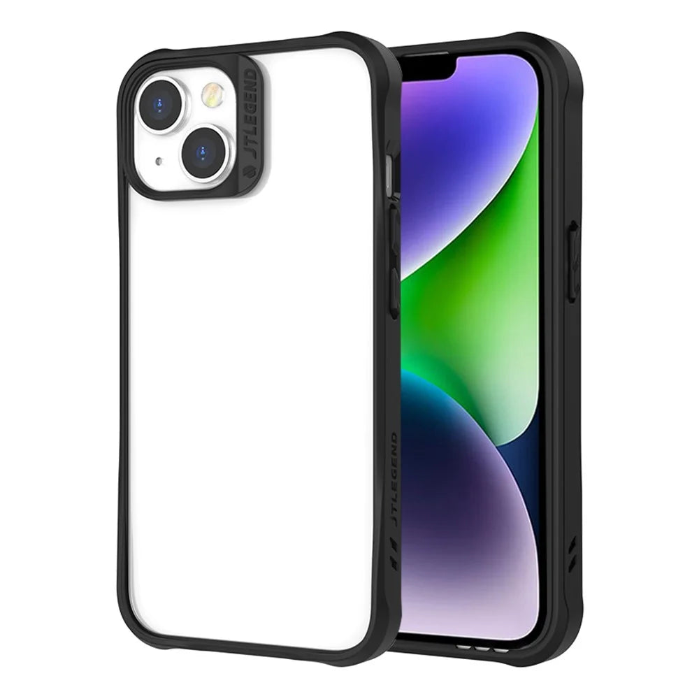 TLEGEND DX Military Grade Phone Case for iPhone 14 Plus, TPU+PC Drop-proof Mobile Phone Cover - Black - 1