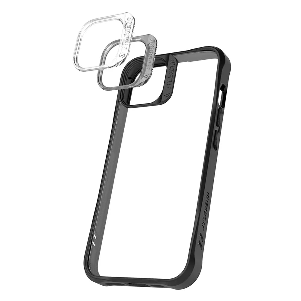 TLEGEND DX Military Grade Phone Case for iPhone 14 Plus, TPU+PC Drop-proof Mobile Phone Cover - Black - 2