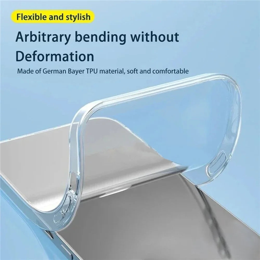 KALEBOL For Samsung Galaxy S25+ Clear Case  1.5mm Thickened TPU Shockproof Phone Cover - Transparent - 5