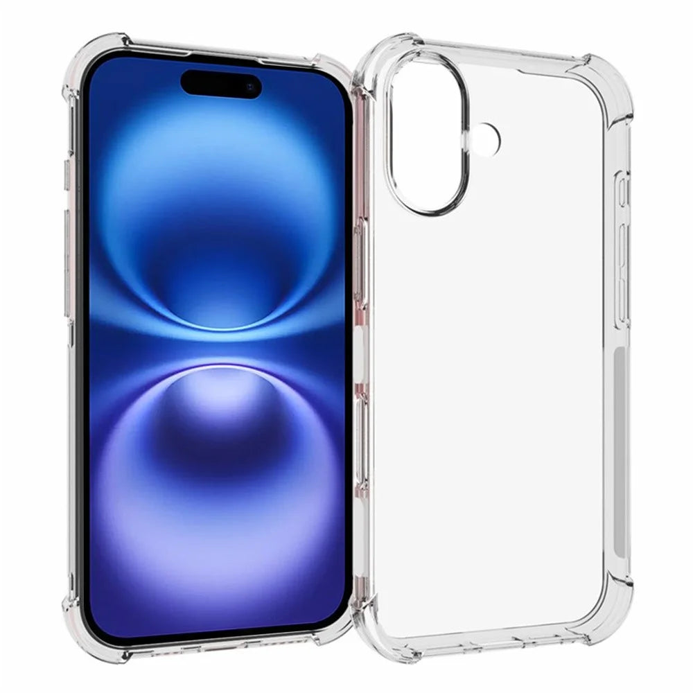 TYMEI For iPhone 16 Case Four Corner Shockproof 1.5mm Clear Phone Cover - 1