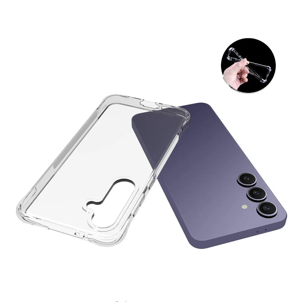 TYMEI TPU Case For Samsung Galaxy A18 5G / A18 4G / A17 5G / A17 4G / A16 4G / 5G Four Corner Shockproof 1.5mm Clear Phone Cover - 4