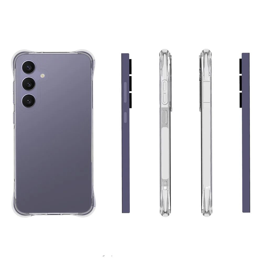 TYMEI TPU Case For Samsung Galaxy A18 5G / A18 4G / A17 5G / A17 4G / A16 4G / 5G Four Corner Shockproof 1.5mm Clear Phone Cover - 5