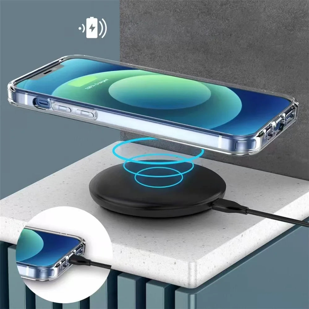 SHANWO For iPhone 14 Pro Max Clear Phone Case 1.5mm Shockproof TPU Mobile Back Cover - 5