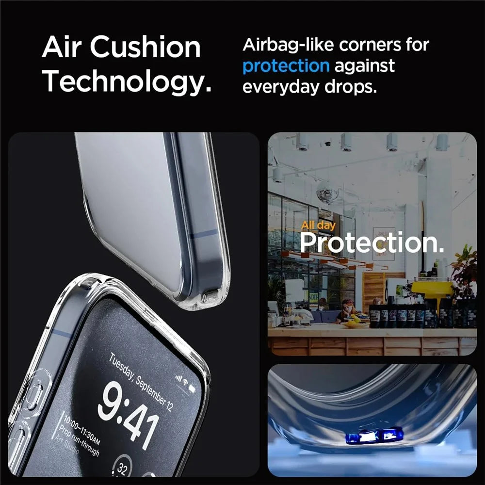 SHANWO For iPhone 12 Pro Max Clear Phone Case 1.5mm Shockproof TPU Mobile Back Cover - 3