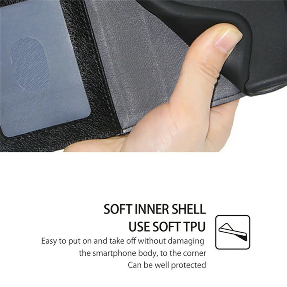For TCL 50 Pro NxtPaper 5G / TCL 50 NxtPaper 5G Case Zipper Pocket PU Leather Wallet Flip Phone Cover - Black - 5