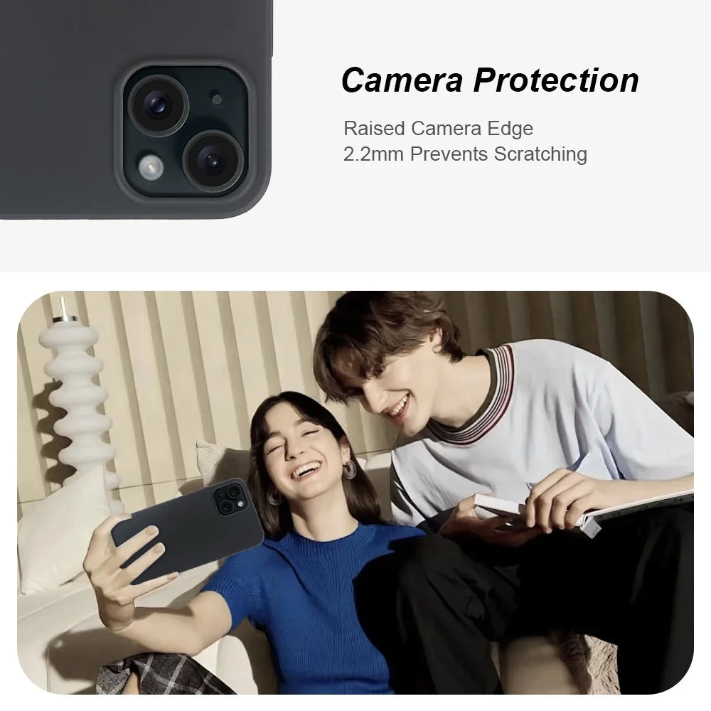 For iPhone 14 Case GRS Certified RCS Eco-Friendly Material Single Side Matte Slim Anti Drop Phone Cover - 5