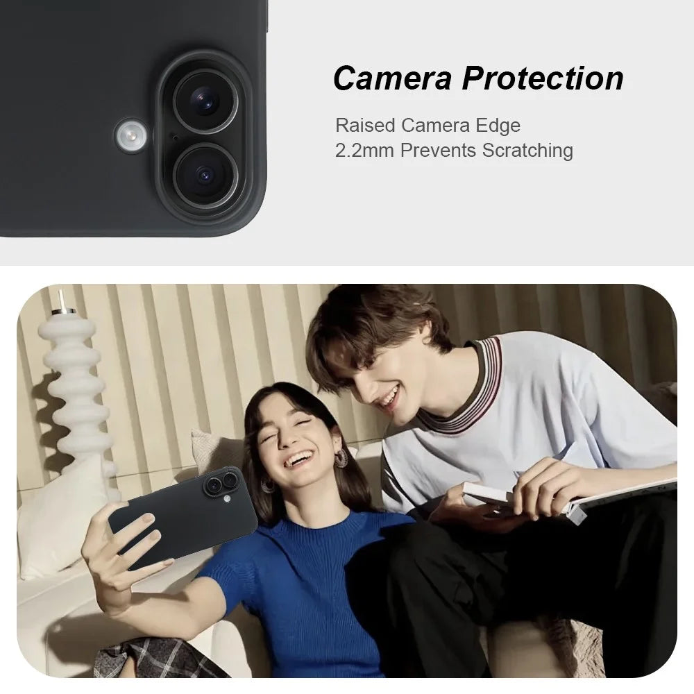 For iPhone 16 Plus Case GRS Certified RCS Eco-Friendly Material Single Side Matte Slim Anti Drop Phone Cover - 5