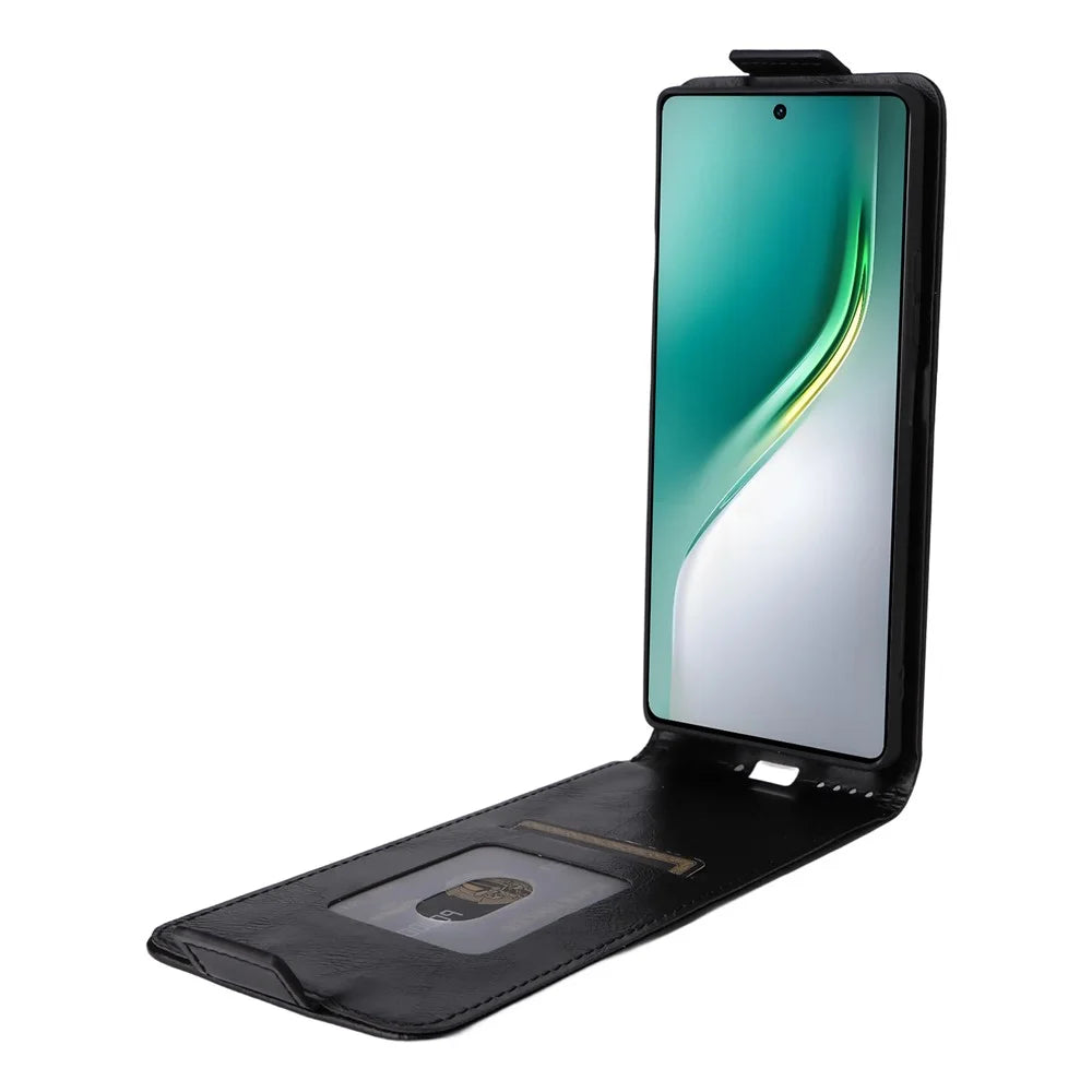For TECNO Camon 40 Pro 5G  /  4G Stand Case Magnetic Clasp Vertical Flip Leather Phone Cover with Card Holder - Black - 2
