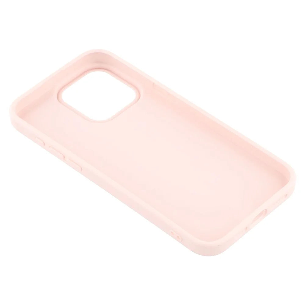 For iPhone 15 Pro Case Pattern Printed 2.0mm TPU Phone Cover with 3D Accessories Decor - Pink + Macaron - 7