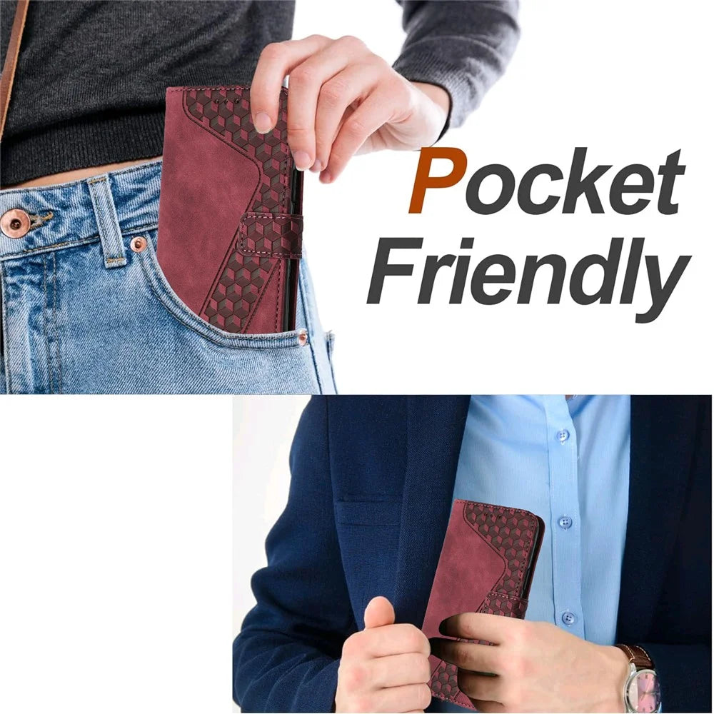 For Google Pixel 8a Leather Case 7-Shaped Pattern Wallet Stand Shockproof Phone Cover - Brown - 2