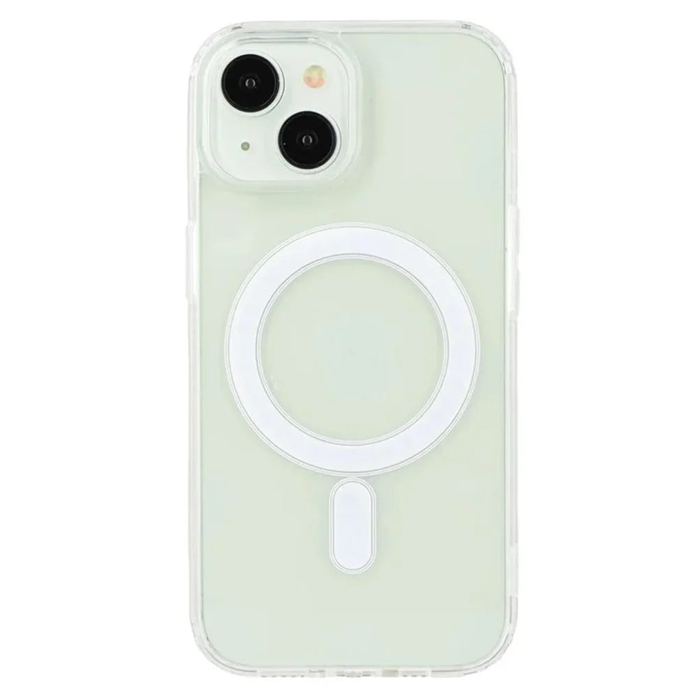 WANLONFENG LM Series For iPhone 15 Clear Phone Case Compatible with MagSafe with Screen Film (Big Lens Hole) - 3